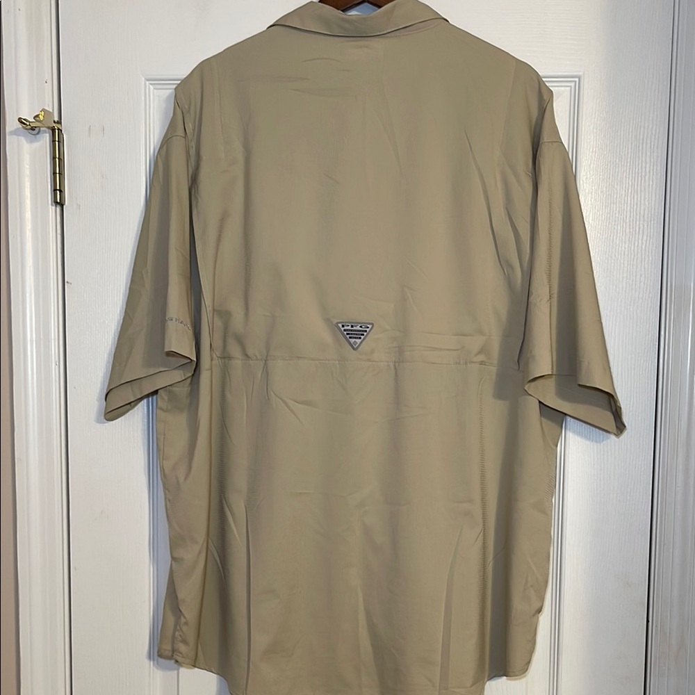 Columbia Men's Tamiami PFG Khaki Fishing Shirt XXL - Picture 5 of 6
